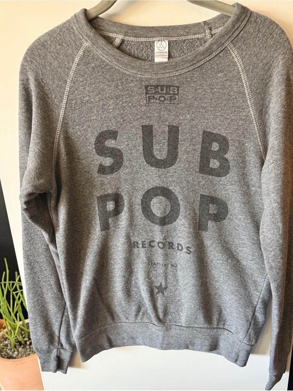 Sub Pop Records Gray Logo Sweatshirt